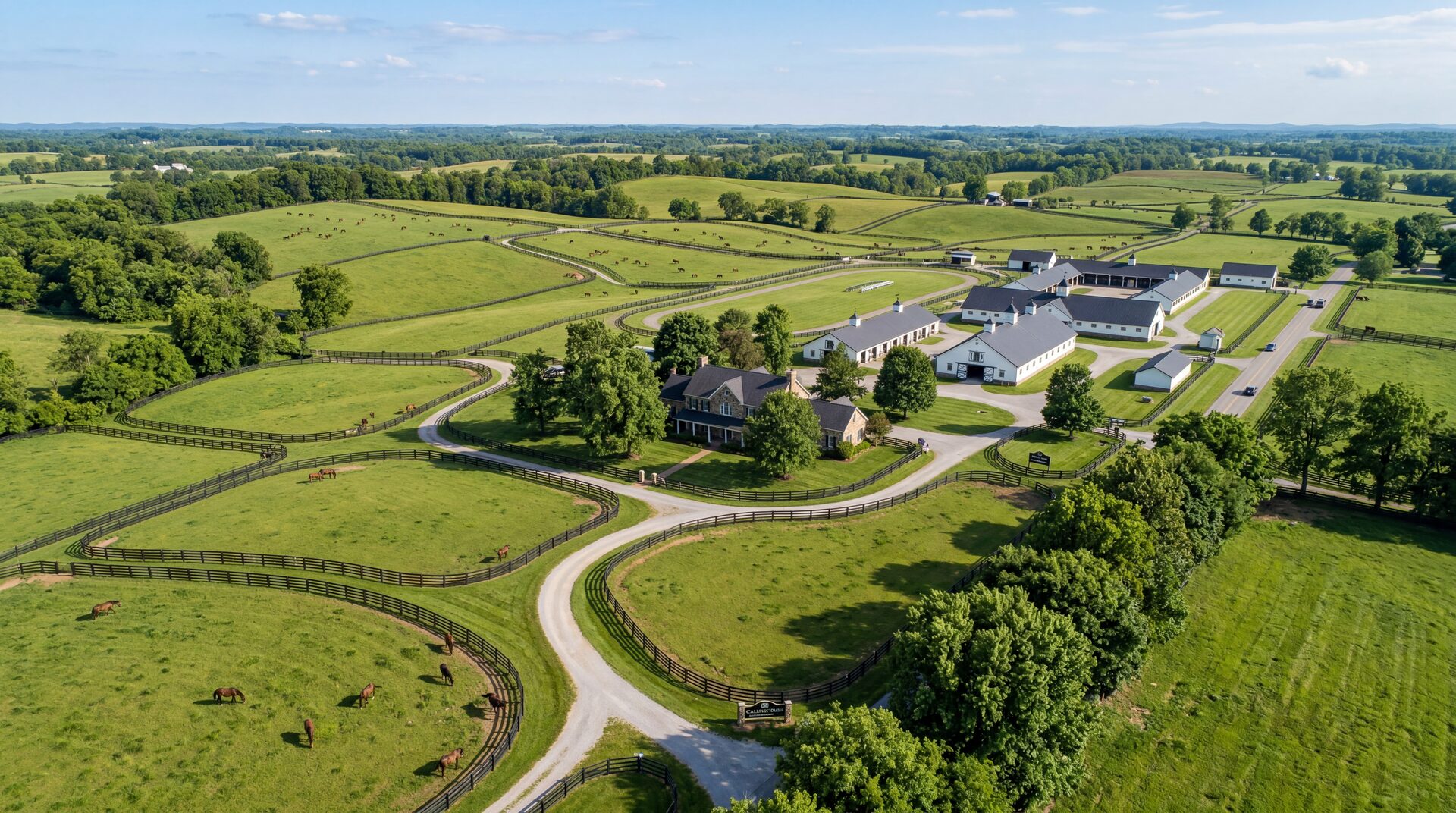 Rolling farmland in Kentucky